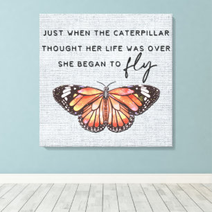 Inspirerend aanmoediging/citaten canvas afdruk