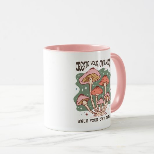 Inspirerend aanmoediging Creëer eigen magisch gesc Mok (Voorkant rechts)