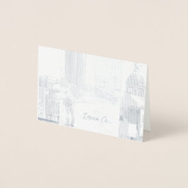 Inspirerend aanmoediging "Volg uw dromen" Folie Kaarten