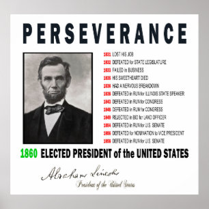 INSPIREREND ABRAHAM LINCOLN POSTER