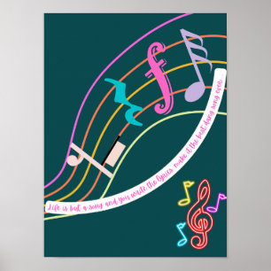 Inspirerend afdruk, Poster-papier (steen) Poster