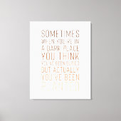 Inspirerend afdrukken op Canvas (Voorkant)