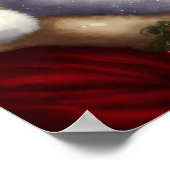 Inspirerend Afrikaans Amerikaans Kerstman Poster (Hoek)