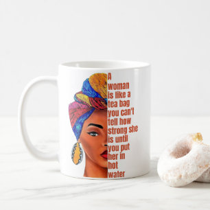 Inspirerend Afro-Amerikaanse vrouw met citaat Koffiemok
