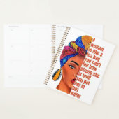 Inspirerend Afro-Amerikaanse vrouw met citaat Planner (Display)