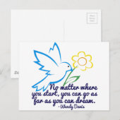 Inspirerend Afstuderen Citaat Dream Big Briefkaart (Voorkant / Achterkant)