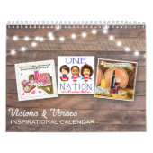 Inspirerend agendabarnhouten lichten kalender (Hoes)