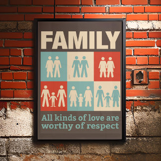 Inspirerend Alle soorten Liefde LGBT-Poster Poster