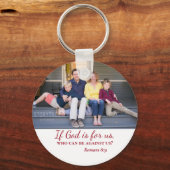 Inspirerend als God voor ons gezin is Sleutelhanger (Voorkant)