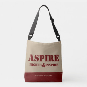 Inspirerend ASPIRE HOGER INSPIRE Burgundy Khaki Crossbody Tas