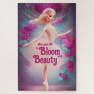 Inspirerend Ballerina Rozen Floral Ballet Dance Legpuzzel