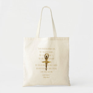 Inspirerend Ballet Dance Quote Typografie Tote Bag
