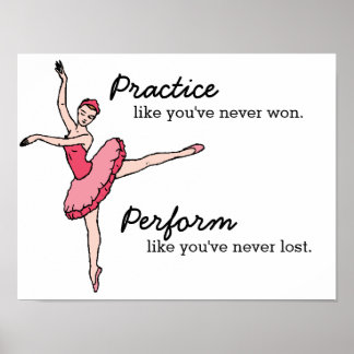 Inspirerend Ballet Dancer Poster