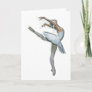 Inspirerend balletdanser kaart