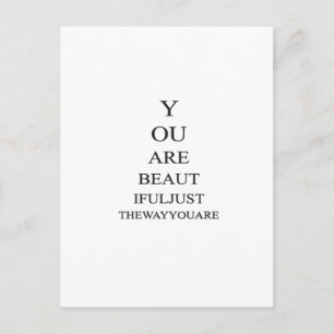 Inspirerend Beauty Love Quote Briefkaart
