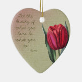 Inspirerend Beauty Tulip Keramisch Ornament (Rechts)