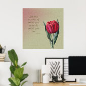 Inspirerend Beauty Tulip Poster (Thuiskantoor)