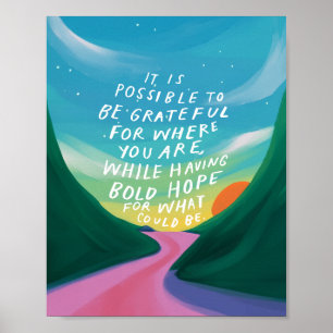Inspirerend bemoedigende kleurrijke kunstwerken poster