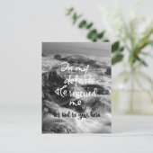 Inspirerend, bemoedigende woorden briefkaart (Staand voorkant)