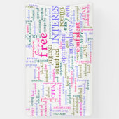 Inspirerend bemoedigende woorden spandoek (Verticaal)