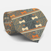 Inspirerend beste vader ooit Vaderdag Stropdas (Opgerold)