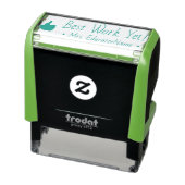 Inspirerend "Beste werk tot nu toe!" + Aangepaste  Zelfinktende Stempel (Product)