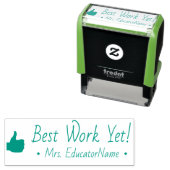 Inspirerend "Beste werk tot nu toe!" + Aangepaste  Zelfinktende Stempel (In situ)