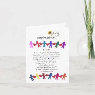 Inspirerend betekenisvol Wenskaart Kaart