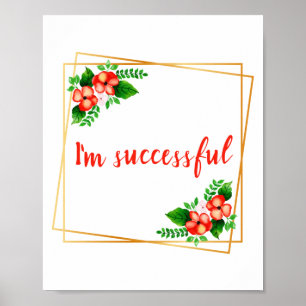 inspirerend bevestiging van arbeid poster