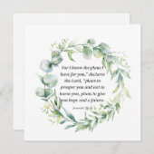 Inspirerend Bijbel Verse Jeremiah 29:11 (Voorkant / Achterkant)