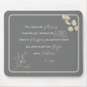 Inspirerend Bijbel Verse Jeremiah 29:11 Muismat (Voorkant)