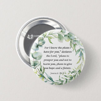 Inspirerend Bijbel Verse Jeremiah 29:11 Ronde Button 5,7 Cm