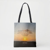 Inspirerend Bijbel Verse Jeremiah 29:11 Sunrise Draagtas (Voorkant)
