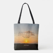 Inspirerend Bijbel Verse Jeremiah 29:11 Sunrise Draagtas (Achterkant)