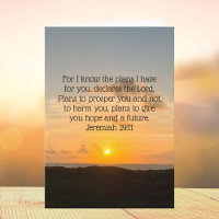 Inspirerend Bijbel Verse Jeremiah 29:11 Sunrise