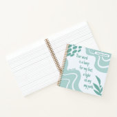 Inspirerend Bijbel Verse Sage Green Prayer Notitieboek (Binnen)