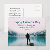 Inspirerend Bijbel Verse Vaderdag, bergen Briefkaart (Voorkant / Achterkant)