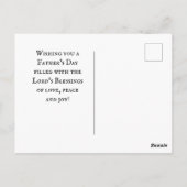 Inspirerend Bijbel Verse Vaderdag, bergen Briefkaart (Achterkant)