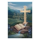 Inspirerend Bijbelcitaat Poster – Psalmen Perfect Poster (Voorkant)