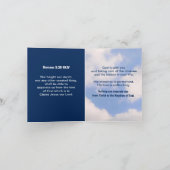 Inspirerend Bijbelgolven van het Zee Blauw Kaart (Binnen)