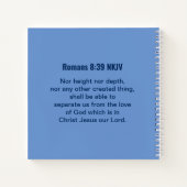 Inspirerend Bijbelgolven van het Zee Blauw Notitieboek (Achterkant)