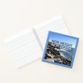 Inspirerend Bijbelgolven van het Zee Blauw Notitieboek (Binnen)