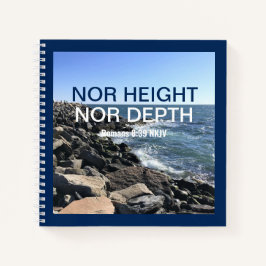 Inspirerend Bijbelgolven van het Zee Blauw Notitieboek