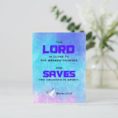 Inspirerend Bijbelprijsopgave Psalm 34:18 Briefkaart (Staand voorkant)