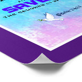 Inspirerend Bijbelprijsopgave Psalm 34:18 Poster (Hoek)