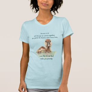Inspirerend Bijbelprijsopgave Rom 8:28 Werk samen T-shirt