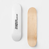 Inspirerend Bijbeltekst voor oude typografie Skateboard (Voorkant)