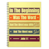 Inspirerend bijbelvers spiraal Notitieboek (Voorkant)