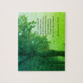 Inspirerend bijbelvers uit Deuteronomium 31:8-9 Legpuzzel (Verticaal)