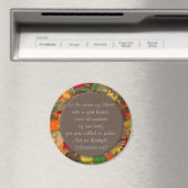 Inspirerend Bijbelverse - Thankfulness Magnet Magneet (Insitu (Vaatwasser))